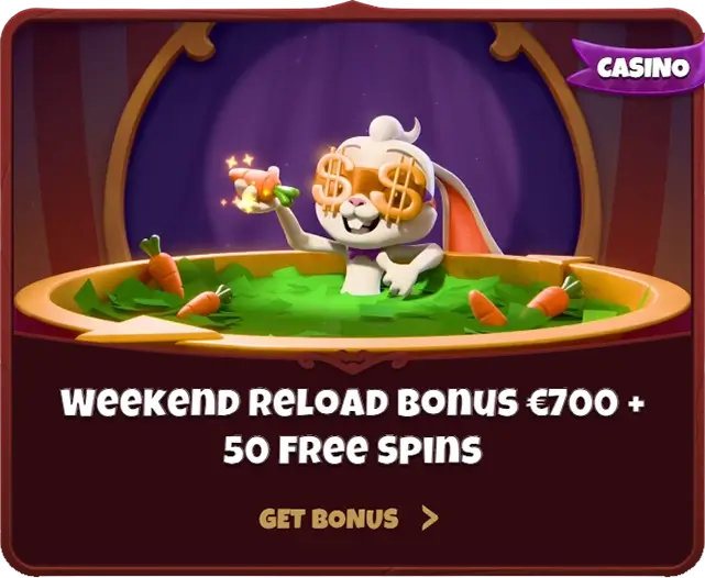 Weelky Reload Bonus €700 + 50 Free Spins