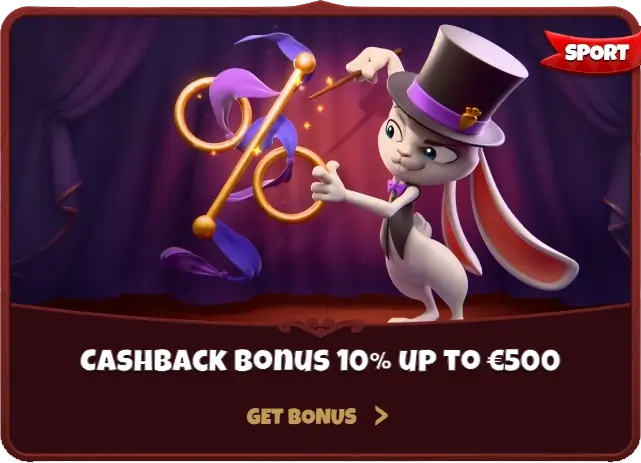 Cashback Bonus 10% up to €500